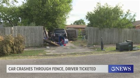 Need car insurance to drive while they are in the country. Car crashes through fence, driver ticketed | kiiitv.com
