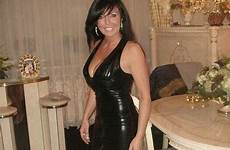 dress hot milf latex slutty leather sexy women older ready old woman dresses brunette tight skirt getting years beautiful cougar