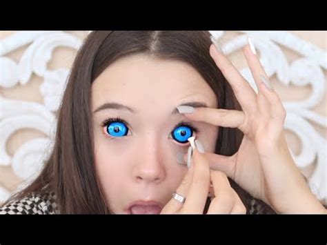 While soft contact lenses are commonly throwaways, whether it be daily disposable, 2 week replacement, or monthly replacement(all of which you bifocal contacts. Putting In 4 (HUGE) Sclera Color Contacts For The First ...