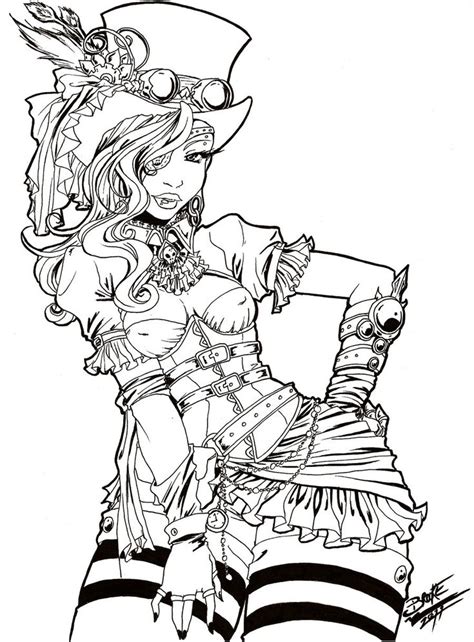 Sexy evil fairy coloring pages for adults. Pin on Steampunk