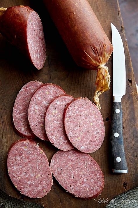 Loaded with sausage, mushrooms, tomatoes and basil flavor, this quick recipe satisfies the toughest critics. How to Make Summer Sausage - Taste of Artisan (With images ...