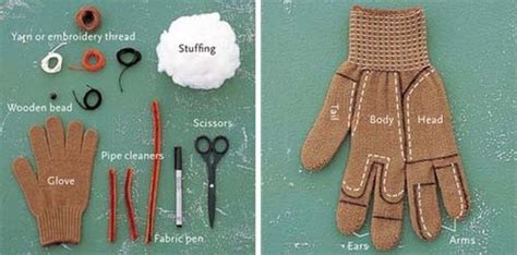 Gunakan alat bantu seperti pulpen atau kayu yang kecil, agar. cara membuat boneka dari sarung tangan
