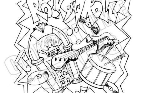 It develops fine motor skills, thinking, and fantasy. Rock And Roll Pages Printable Coloring Pages