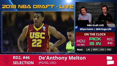 He is the only top draft pick to never play a game in the nba. Houston Rockets Select De'Anthony Melton From USC With ...