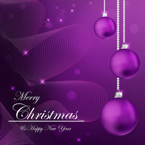 Maybe you would like to learn more about one of these? Merry Christmas And Happy New Year On Purple Background ...