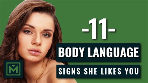 Subconscious body language attraction sign: Signs she is interested body language.