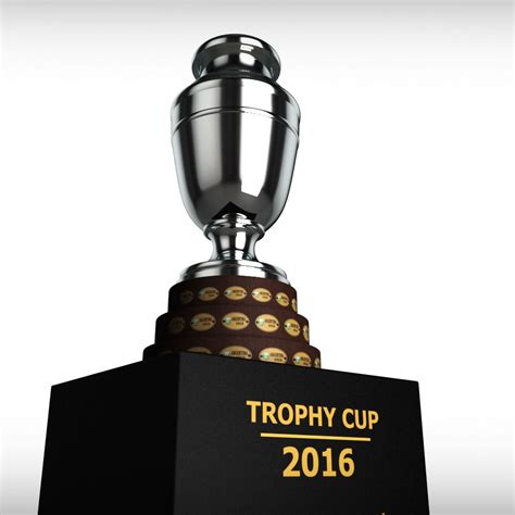 The copa america trophy is awarded to the soccer winners. Copa America cup trophy low detail | Copa america cup ...