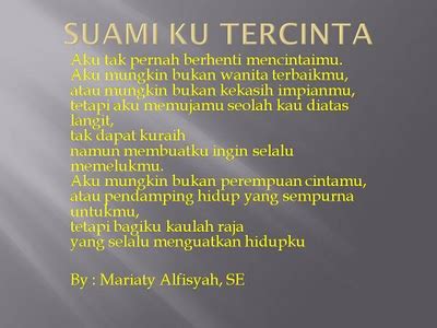 Namun, kau selalu membuatku utuh. Kalung Permata Buat Suami dan Anak Anak Ku: Suamiku Tercinta