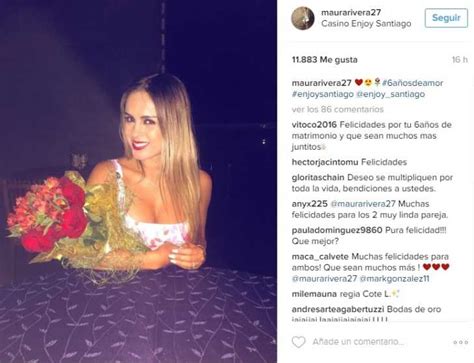 Felices, radiantes y más enamorados que siempre. Así celebraron Maura Rivera y Mark González su aniversario ...