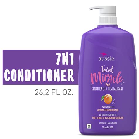 Aussie Total Miracle Conditioner, Paraben Free, 26.2 Fl Oz - Walmart ...