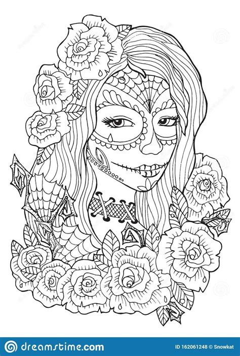 View and print full size. Dia De Los Muertos Coloring Pages Day the Dead Coloring ...