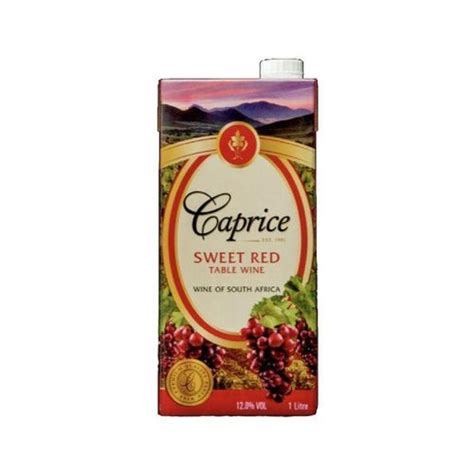 The larger beer has a sweet and light. Caprice Sweet Red Wine in pack of 1 liter @ Best Price ...