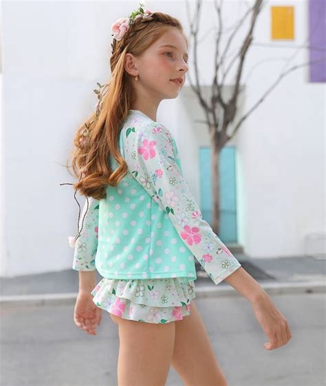 Unplug all electric items, such as hair dryers and radios. New Baby Girls Swimsuits 4Pcs Swim Suits (Long Sleeve ...