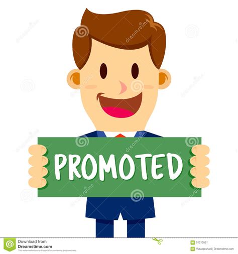 Businessman Holding Promoted Sign Stock Vector - Illustration of ...