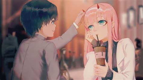 darling in the franxx zero two hiro with shallow background hd anime Wallpapers | HD Wallpapers ...