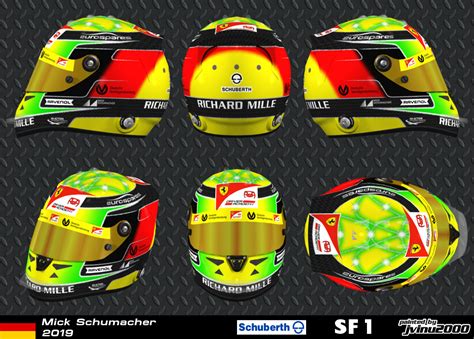 Ferrari driver academy mick schumacher's helmet for 2019, as the german driver will be competing in the fia formula 2 championship. 3D Racing Helmets — Sergey Sirotkin helmet 2018 DOWNLOAD