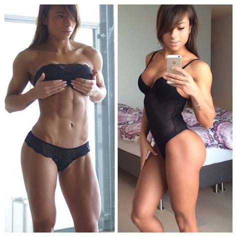 Male and female fat distribution and water retention does differ. 5 Motivational Female Fitness Models Before and After ...