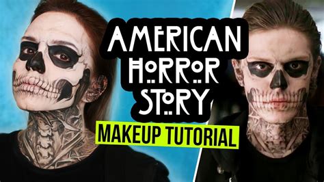 AHS Tate Langdon Skull / Totenkopf Halloween Makeup ...