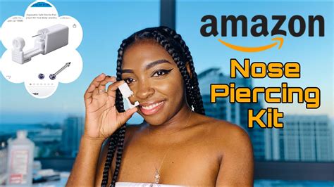 How to pierce your nose with a kit. DIY Nose Piercing At Home, 😱Ft Amazon Nose Piercing Kit - YouTube