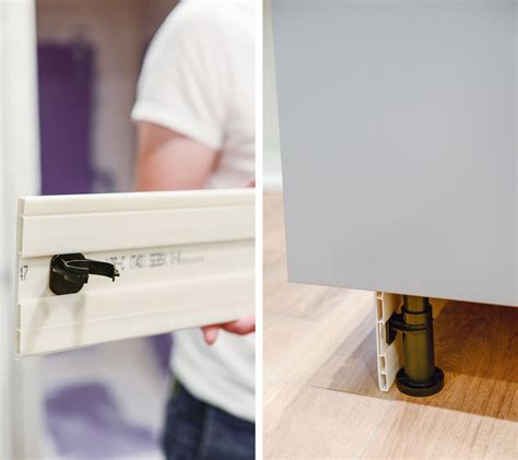 A toe kick or kickboard in the kitchen cabinetry sense is a fascia that fits across the recess at the bottom of a floor mounted base cabinet. Perfecting the Imperfect In Our IKEA Kitchen: Fillers, Panels + Toe Kicks | Ikea kitchen remodel ...