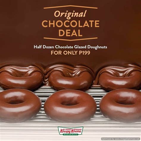Bring the joy of krispy kreme to good causes! Krispy Kreme Original Chocolate Deal for only Php199 from Mar. 1-8, 2018