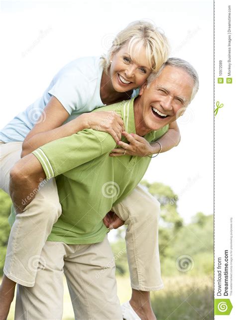 Mature mom seduced by sons friend. Mature Couple Having Fun In Countryside Stock Image ...