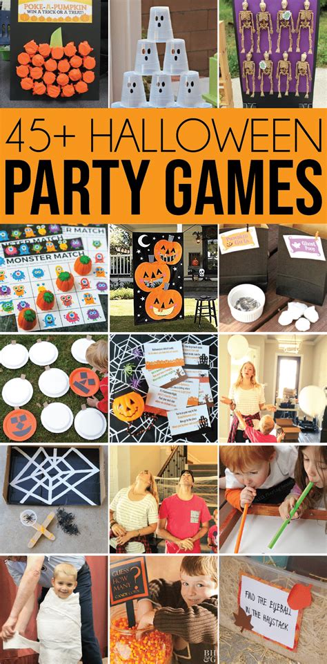 Or start and stop the music, having the kids freeze, to make it a laugh fest! 50 Best Ever Halloween Games for Kids and Adults - Play ...