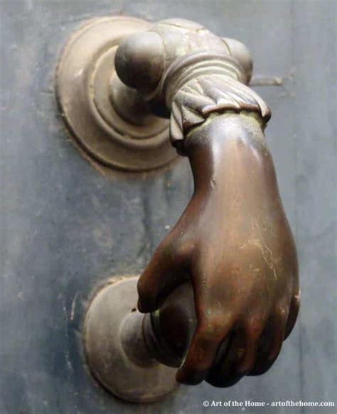 An antique bronze lion door knocker. French Antique Door Knockers • Art of the Home