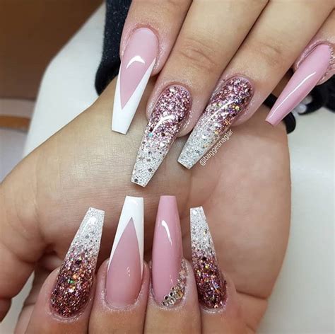 54 Hot Gel Pink Acrylic Coffin Nails Design Ideas - Page ... 53 cute and amazing ombre nails design ideas for summer page 48.