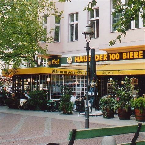 Wenn sie sich für kultur und geschichte interessieren, sollten sie sich die vielen interessanten museen in der gegend nicht entgehen lassen. Mommsen-Eck Haus der 100 Biere - 67 Photos - Gastropub ...