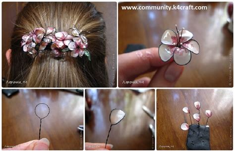 Cute flower made with wire and nail polish, perfect for jewellery, hair clips and much more! How to Make Wire Nail Polish Flowers Hair Clip - Craft ...