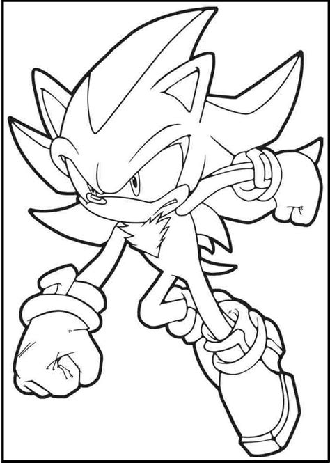 Search within sonic the hedgehog. Emo Sonic Running coloring picture for kids | Dibujos ...