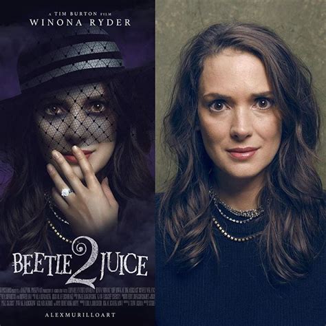 That's what makes her so perfect for stranger things. Before and after : Winona Ryder poster for BeetleJuice2 # ...