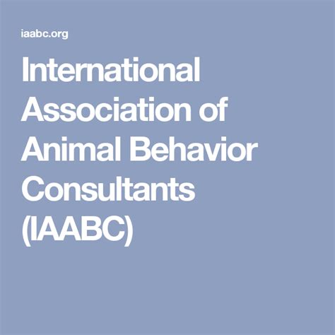 International Association of Animal Behavior Consultants (IAABC) | Animal behavior, Dog behavior ...