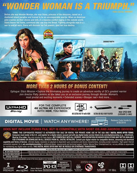 Notably, wonder woman's home entertainment release will include a new. Wonder Woman (4K UHD Blu-ray Review) at Why So Blu?