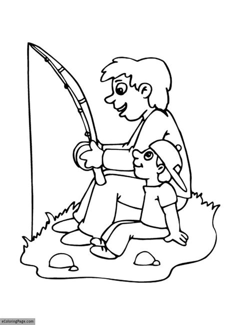 Colorful balloons and streamers are absolute essentials to a birthday party, and happy birthday, mom coloring page: happy-fathers-day-father-and-son-fishing-coloring-page-for ...