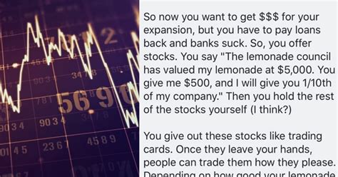 The senior students laughed at the freshman. Man Explains How the Stock Market Works in a Way Everyone ...
