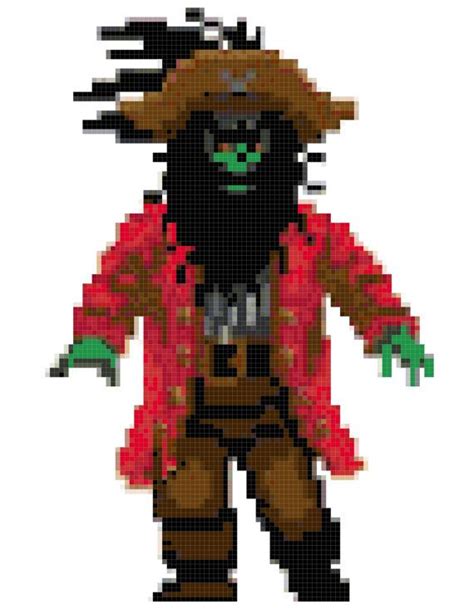 White evenweave using dmc floss. Monkey Island, Pirate LeChuck cross stitch pattern ...