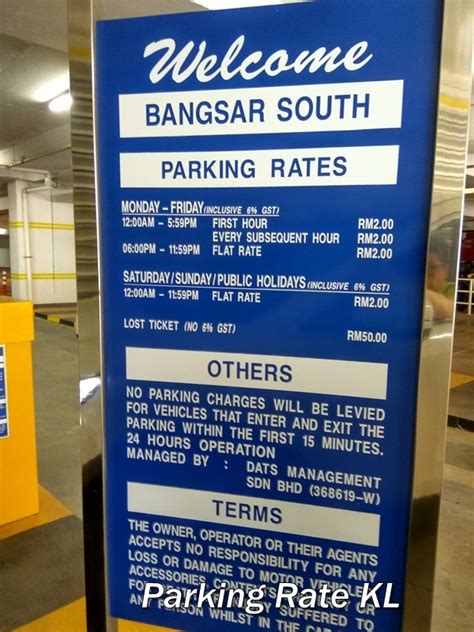 Just one more thing, i have a long term. Parking Rate KL: The Vertical Bangsar South Kuala Lumpur