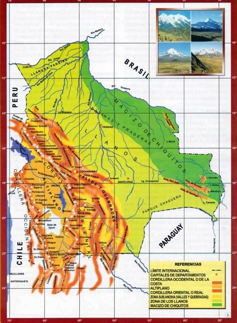 Mapa de venezuela para descargar políticos físicos mudos con nombres de departamentos y capitales para colorear mapas de venezuela online. Mapa Orográfico de Bolivia - Mapas de Bolivia | Bolivia ...