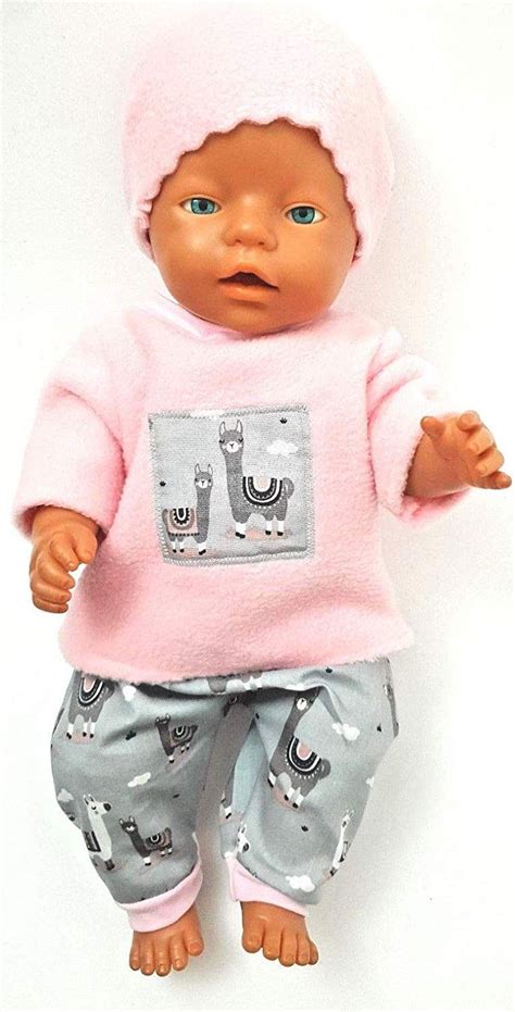 Viele kreative ideen und kostenlose anleitungen zum thema nähen für babys findest du auf handmade kultur. Puppenkleidung 43 cm passend für zb Baby Born Bekleidung Kleidung Lama: Amazon.de: Handmade ...