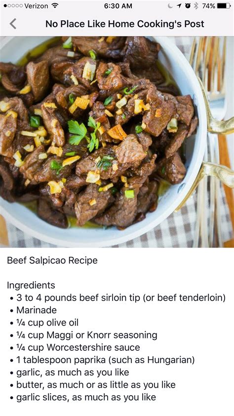 Now what is beef salpicao? Pin by Jule McGill on Filipino | Beef salpicao recipe ...