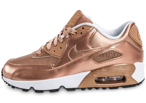 Vous recherchez des chaussures de course nike? Nike Air Max 90 SE Leather Metallic Bronze - Chaussures ...