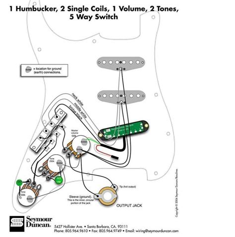 One of the main issues with adding a humbucker into a strat, is that different pickups often require different pot values. Hss Strat Wiring Diagram 1 Volume 2 Tone | Wiring Diagram