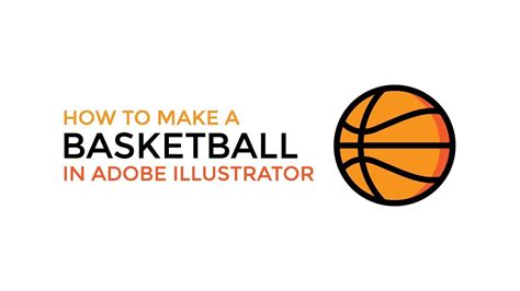 Illustrator isn't good at creating watercolor effects. How to make a Basketball in Adobe Illustrator - YouTube