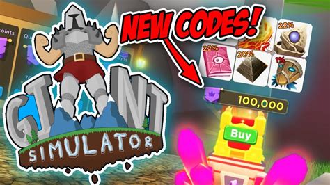 Giant simulator codes can supply items, pets, gems, coins and greater. GIANT SIMULATOR UPDATE IS HERE - EXCLUSIVE CODES ...