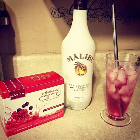 Malibu is a coconut flavored liqueur, made with caribbean rum, and possessing an alcohol content by volume of 21.0 % (42 proof). Skinny Malibu Rum Punch!! That's a Javita Party alright ...