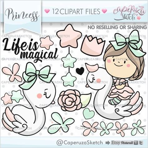 This is probably why people feel so much joy when they organize a birthday party and all the friends they have invited show up! Princess Clipart, Princess Graphics, COMMERCIAL USE, Fairy ...