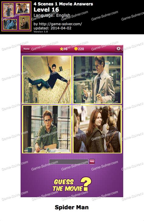 Watch movies & tv series online in hd free streaming with subtitles. 4 Scenes 1 Movie Level 16 - Game Solver