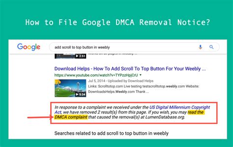 You could try to fudge things. How to File Google DMCA Removal Request? » WebNots